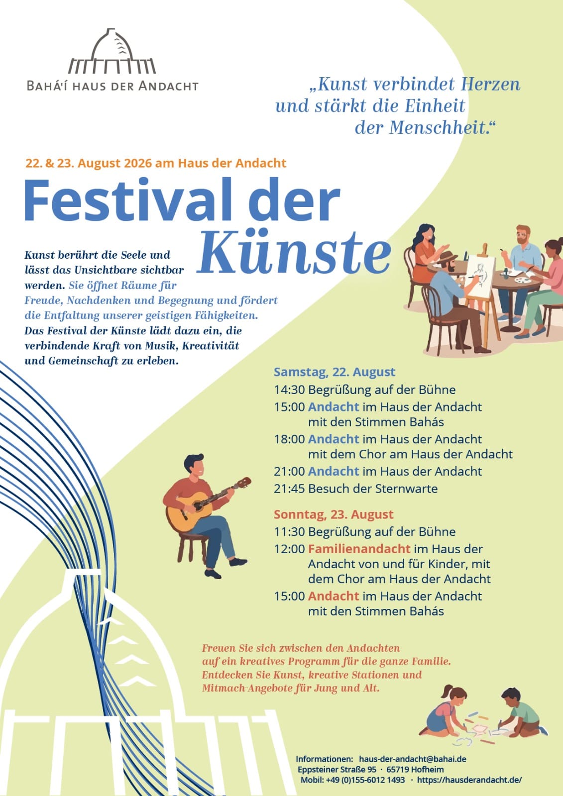 Wir fahren zum Festival der Künste